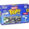 Bitty Pop! DC Comics Superheroes: The Joker 4-Pack Mini Vinyl Figure with Mystery