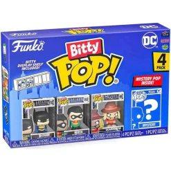 Bitty Pop! DC Comics Superheroes: Batman 4-Pack Mini Vinyl Figure with Mystery