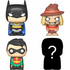 Bitty Pop! DC Comics Superheroes: Batman 4-Pack Mini Vinyl Figure with Mystery