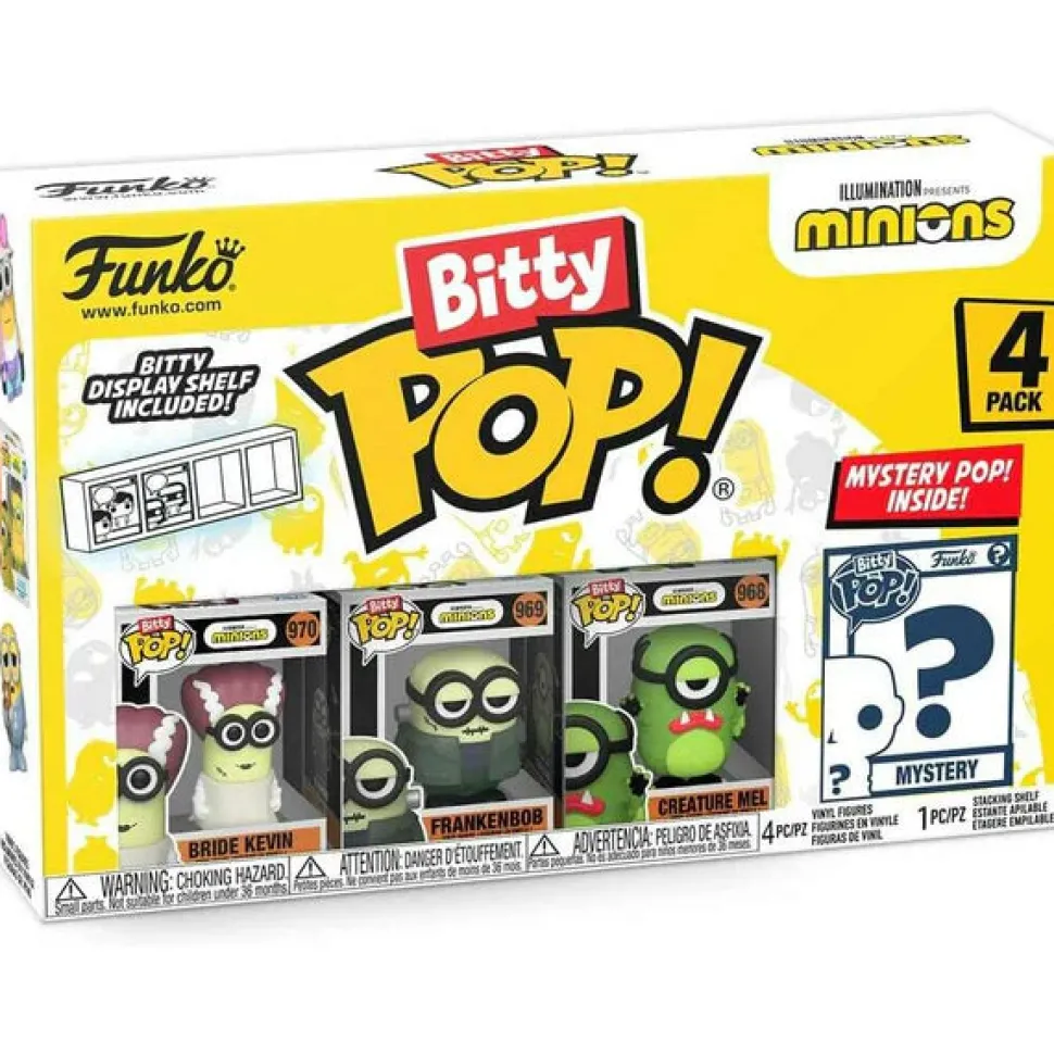 Bitty Pop! Minions: Bride Kevin 4-Pack Mini Vinyl Figure with Mystery