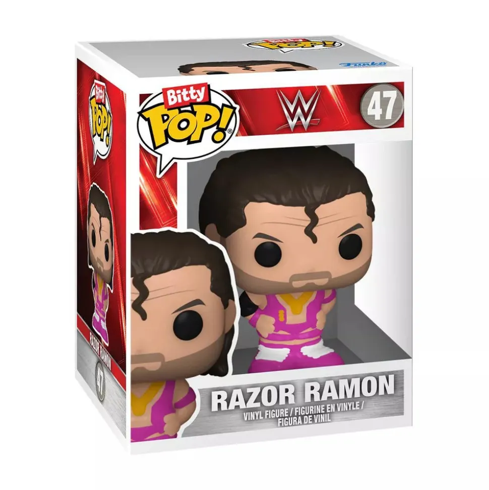Bitty Pop! WWE: Razor Ramon 4-Pack Mini Vinyl Figure with Mystery