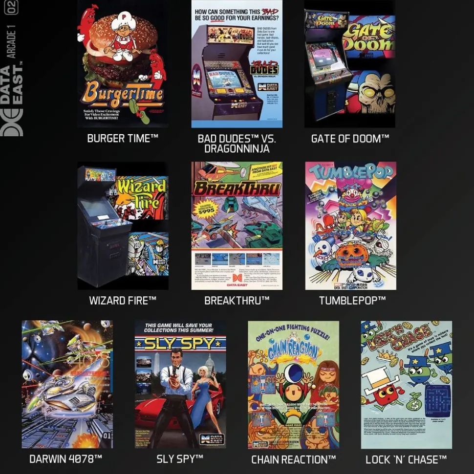 Blaze Evercade Data East Arcade 1