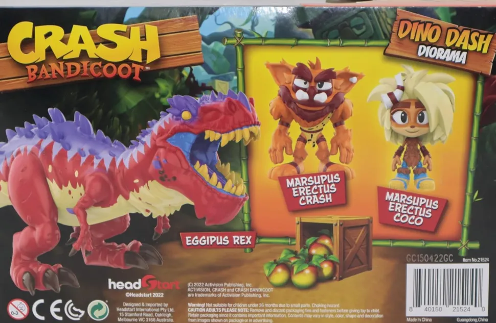 Crash Bandicoot Action figure: Dino Dash Diorama