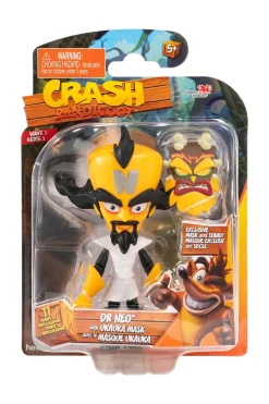 Crash Bandicoot Action Figure: Dr Neo Cortex with Mask