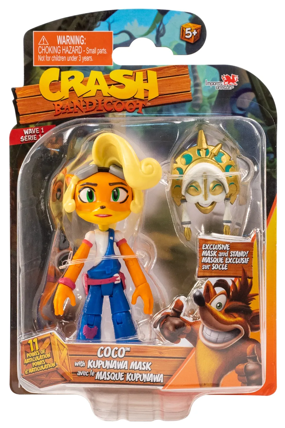 Crash Bandicoot Action Figure: Coco with Mask