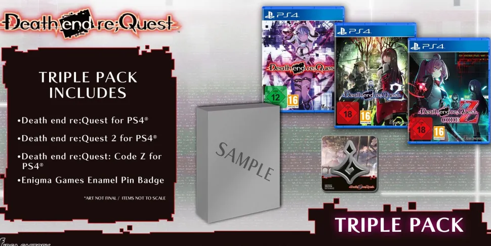 Death end re;Quest, Death end re;Quest 2, Death end re;Quest: Code Z - Triple Pack (PS4)