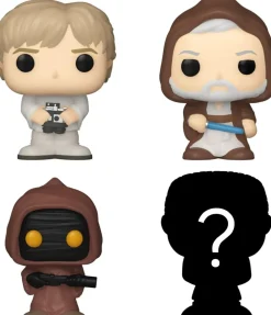 Funko Bitty POP! Star Wars: Luke Skywalker, Obi-Wan Kenobi, Jawa & Mystery Mini-Figure