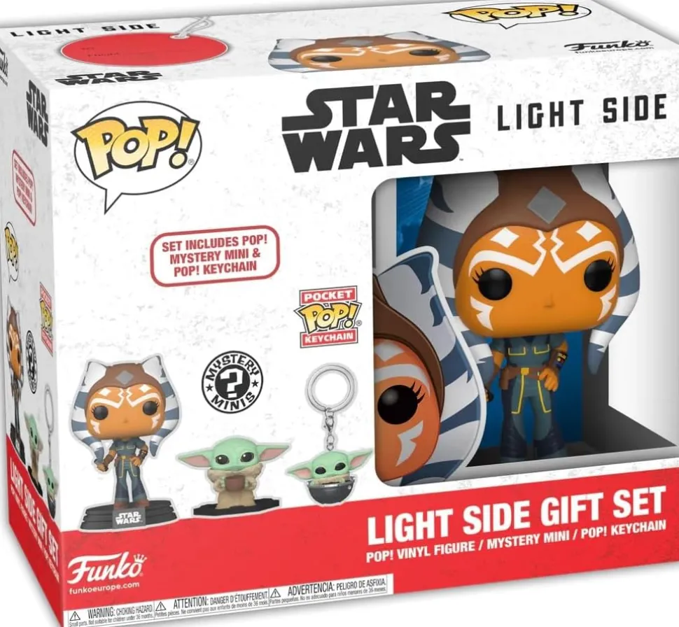 Funko Pop! Star Wars Light Side Gift Set, Pop Vinyl Figure with Mystery Mini and Keychain
