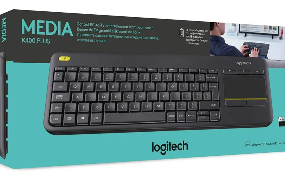 Logitech K400 Plus Wireless Touch TV Keyboard