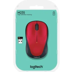 Logitech M235 Wireless Mouse - Red