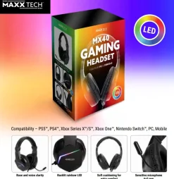 Maxx Tech MX40 LED Gaming Headset (Multiplatform)