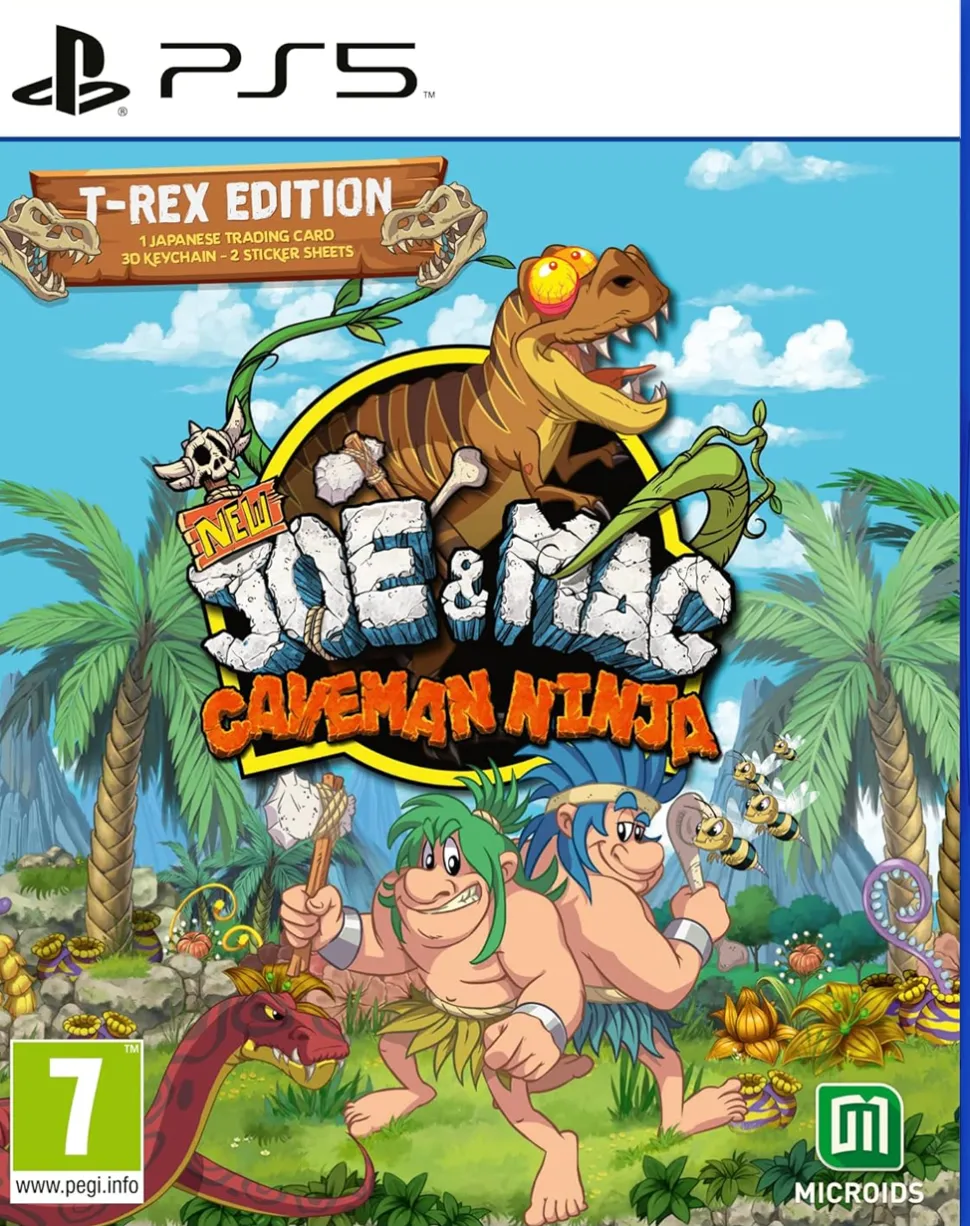 New Joe & Mac: Caveman Ninja - T-Rex Edition (PS5)