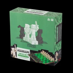 Noble Collection - Minecraft: Chess Set – Overworld Heroes Vs. Hostile Mobs