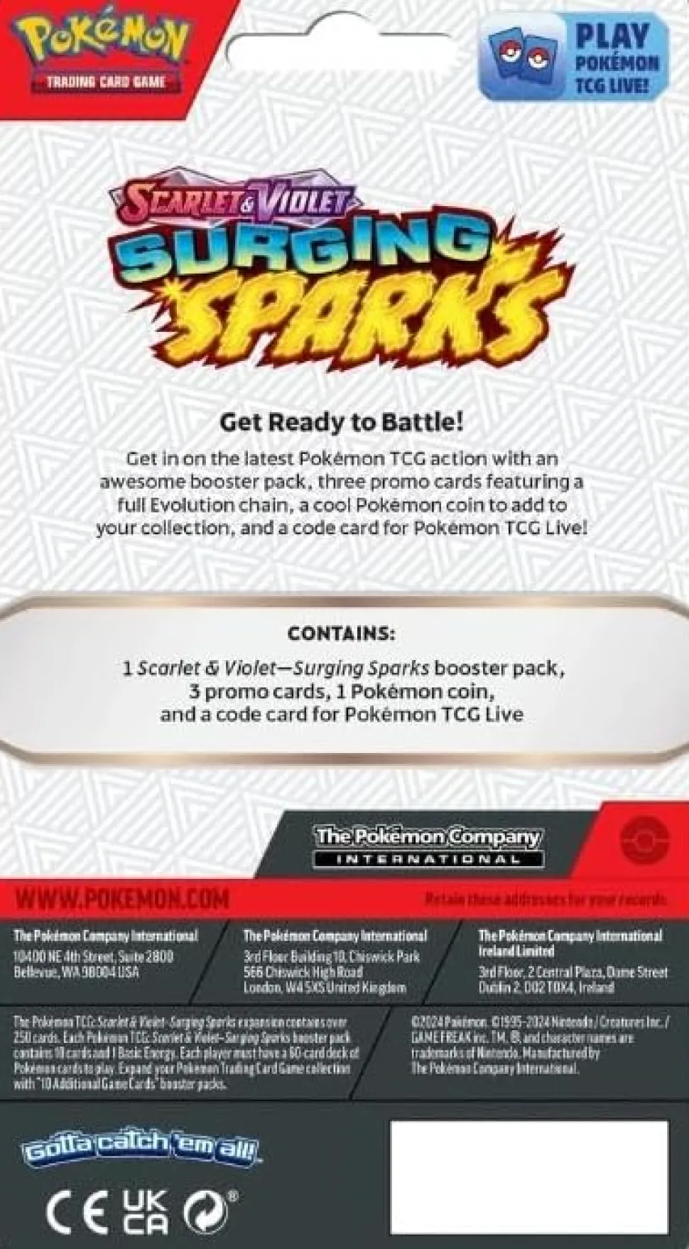 Pokemon TCG: Scarlet & Violet 8 - Surging Sparks - Premium Checklane