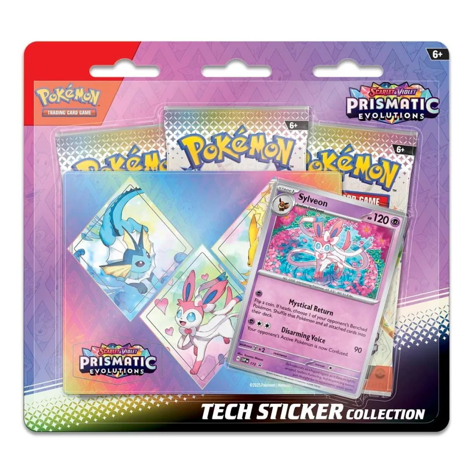 Pokemon TCG: Scarlet & Violet 8.5 - Prismatic Evolutions Tech Sticker Collection - Sylveon