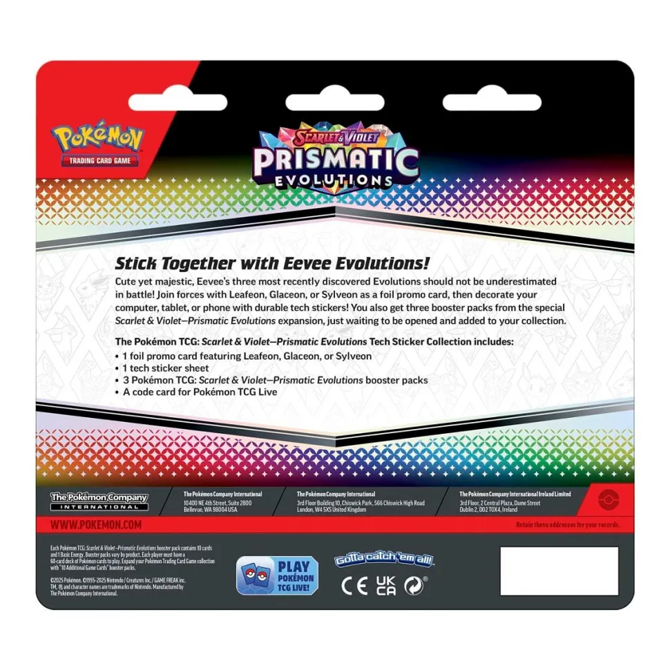Pokemon TCG: Scarlet & Violet 8.5 - Prismatic Evolutions Tech Sticker Collection - Sylveon