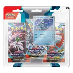 Pokemon TCG: Scarlet & Violet - Paradox Rift 3 Booster Packs & Arctibax Promo Card