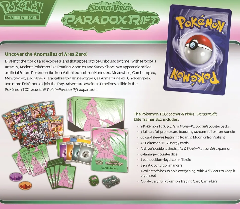 Pokemon TCG: Scarlet & Violet 4 - Paradox Rift - Elite Trainer Box
