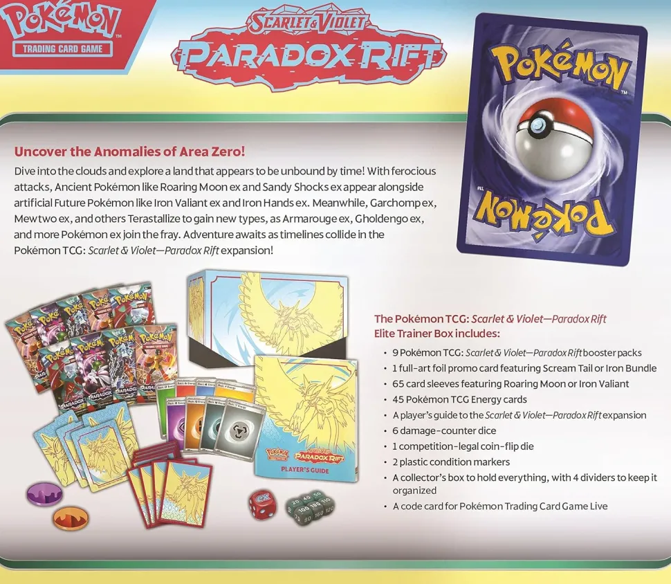 Pokemon TCG: Scarlet & Violet 4 - Paradox Rift - Elite Trainer Box