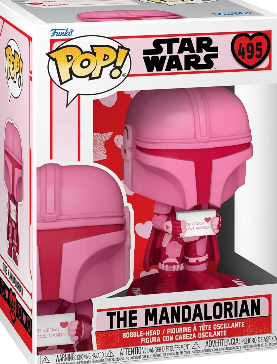 POP! Bobble-Head Star Wars: Valentines S2 - The Mandalorian - 495 /60126