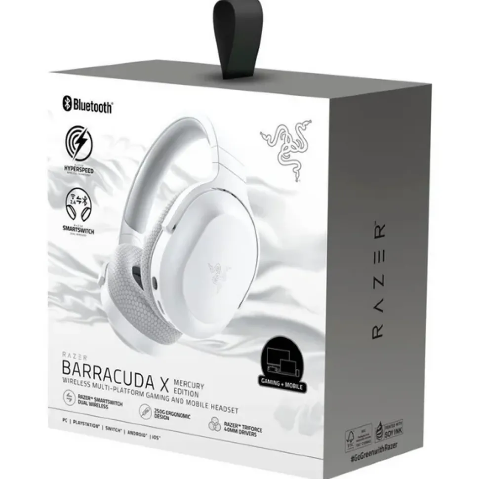 Razer Barracuda - Wireless Multi-platform Gaming and Mobile Headset - White