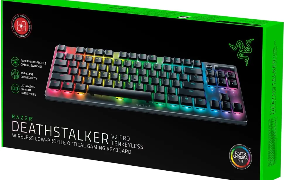 Razer DeathStalker V2 Pro Tenkeyless Wireless Keyboard