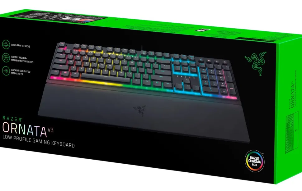 Razer Ornata V3 - Low Profile Gaming Keyboard
