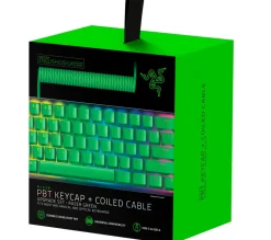 Razer PBT Keycap + Coiled Cable Upgrade Set - Green