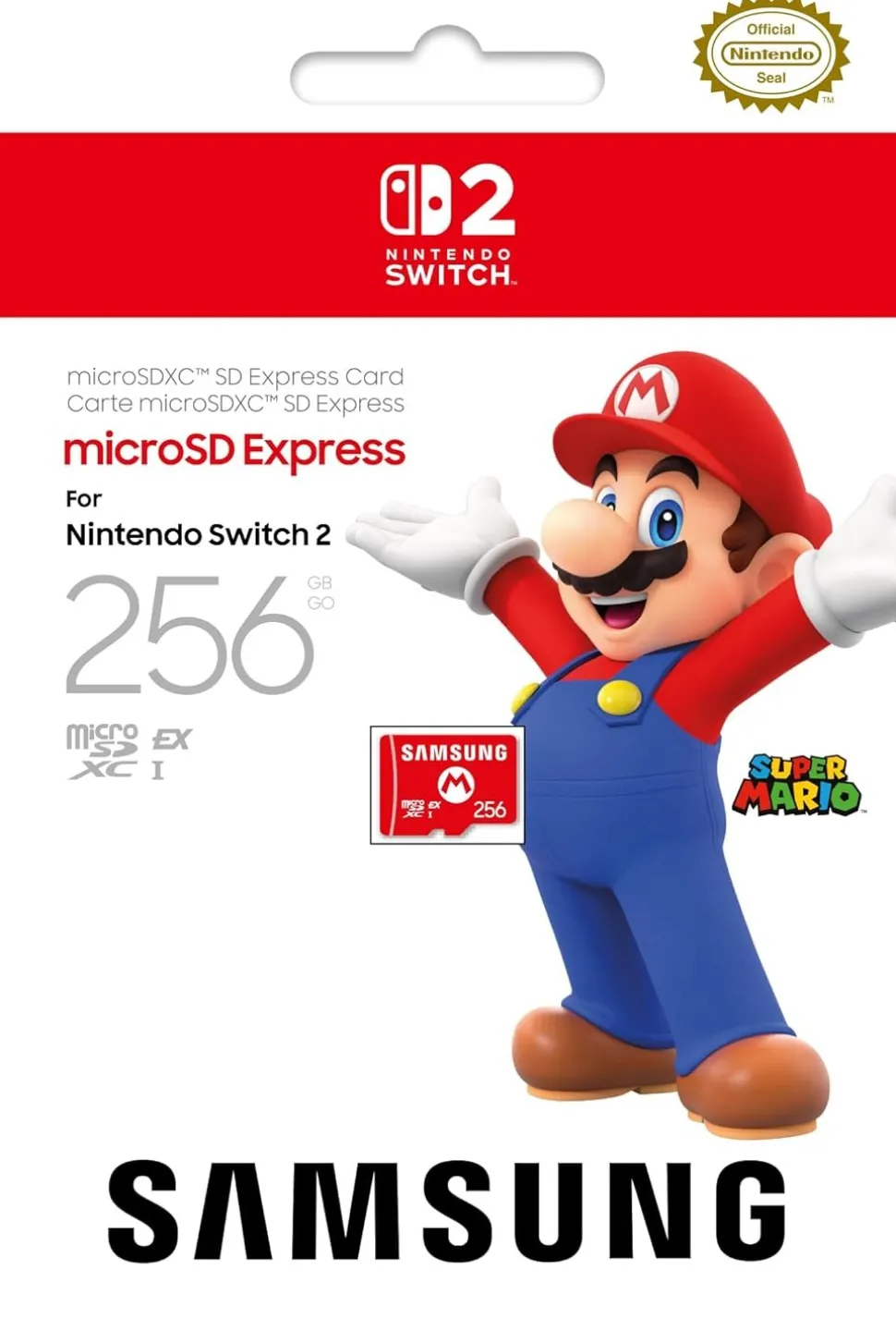 Samsung microSD 256GB Express Card (Switch 2)