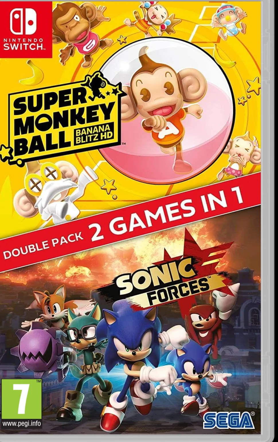 Sonic Forces + Super Monkey Ball: Banana Blitz HD Double Pack (Switch)