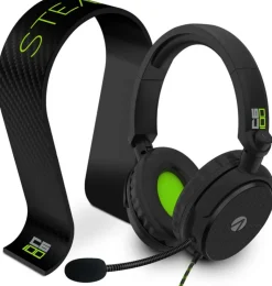 STEALTH C6-100 Stereo Gaming Headset & Stand - Black/Green