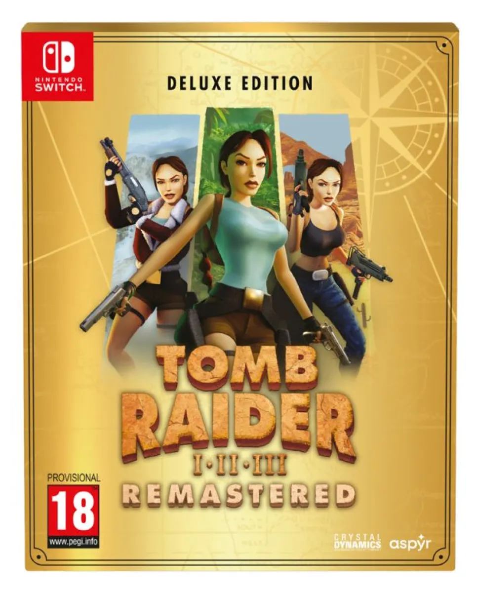 Tomb Raider I-III Remastered Starring Lara Croft - Deluxe Edition (Switch)