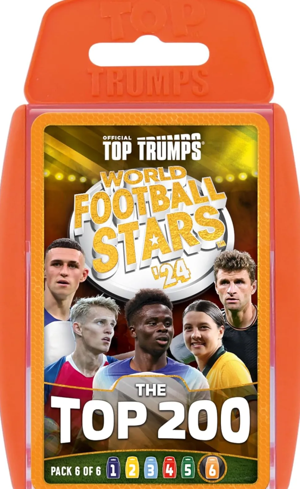 Top Trumps World Football Stars Top 200 - Pack 6 Card Game