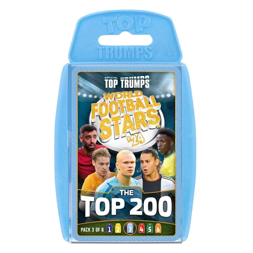 Top Trumps World Football Stars Top 200 - Pack 3 Card Game