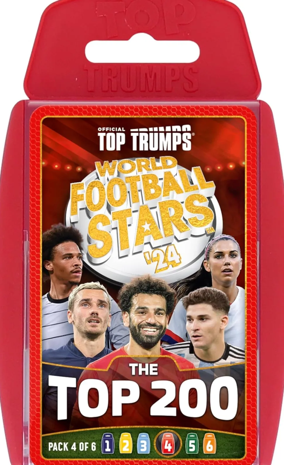 Top Trumps World Football Stars Top 200 - Pack 4 Card Game