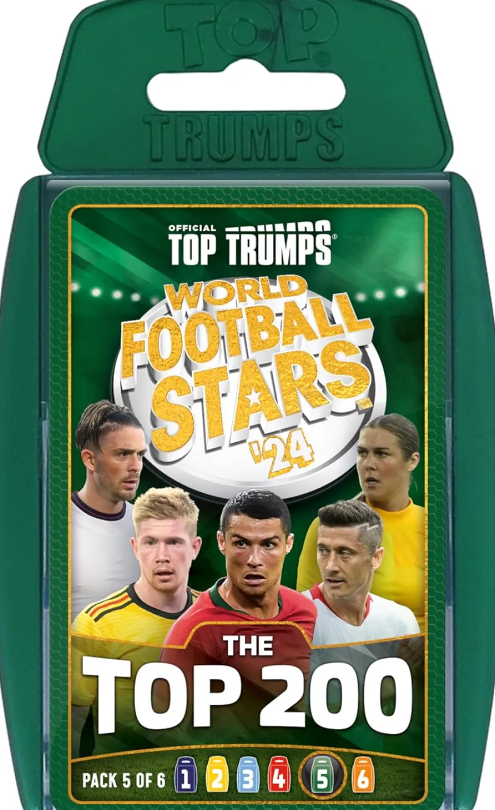 Top Trumps World Football Stars Top 200 - Pack 5 Card Game
